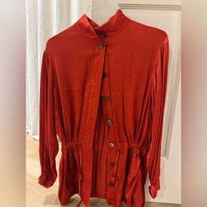 Raquel Allegra Red Long Sleeve Jacket